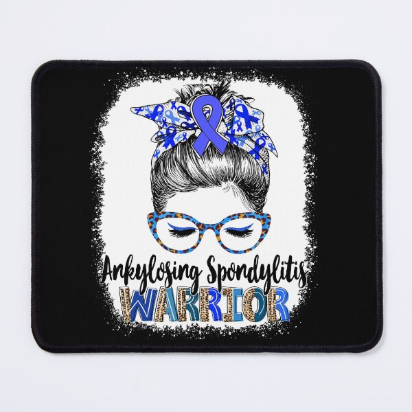 Item preview, Messy Bun Leopard Ankylosing Spondylitis Warrior designed and sold by rechardtee.