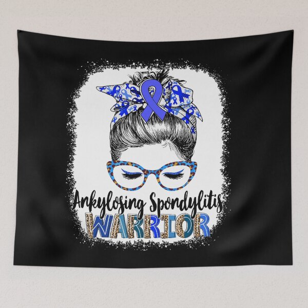 Item preview, Messy Bun Leopard Ankylosing Spondylitis Warrior designed and sold by rechardtee.