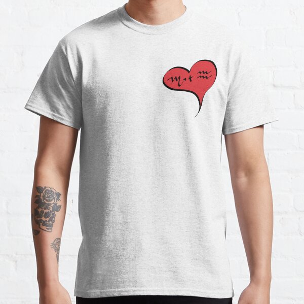 Scorpio + Aquarius in Love Zodiac Heart Classic T-Shirt