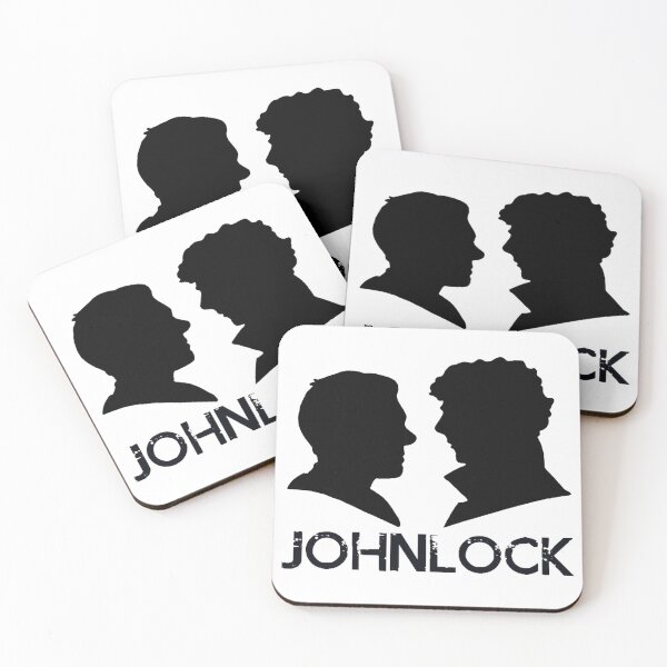 Item preview, Johnlock Silhouettes - B&W designed and sold by CumberCurlyGirl.
