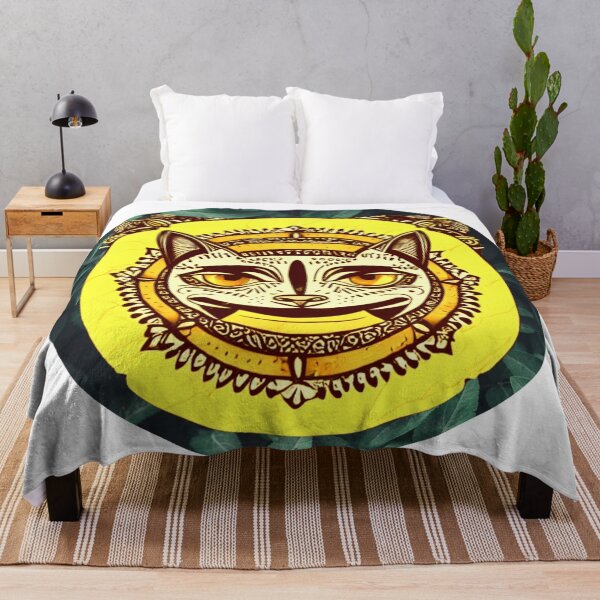 Item preview, tattoo sketch of a cat, one eye, hugging the sun designed and sold by bestoftrendy.