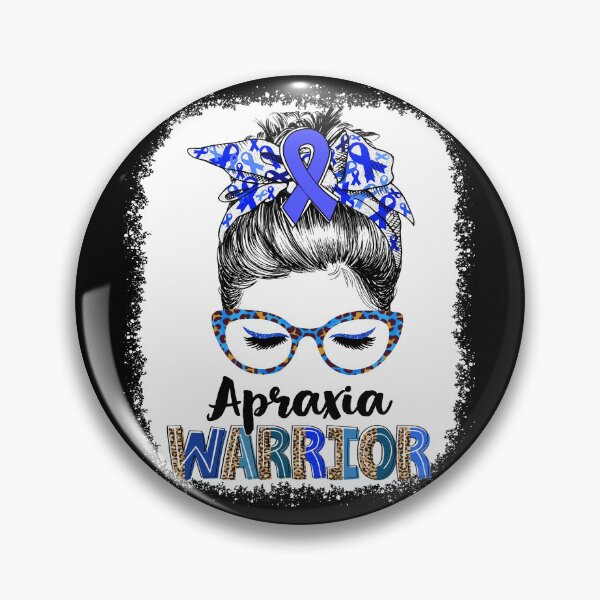 Item preview, Messy Bun Leopard Apraxia Warrior designed and sold by rechardtee.