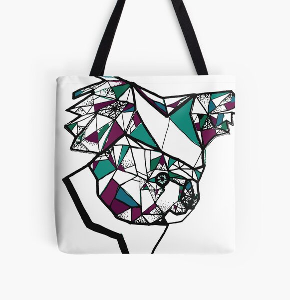 Koala Geometric All Over Print Tote Bag