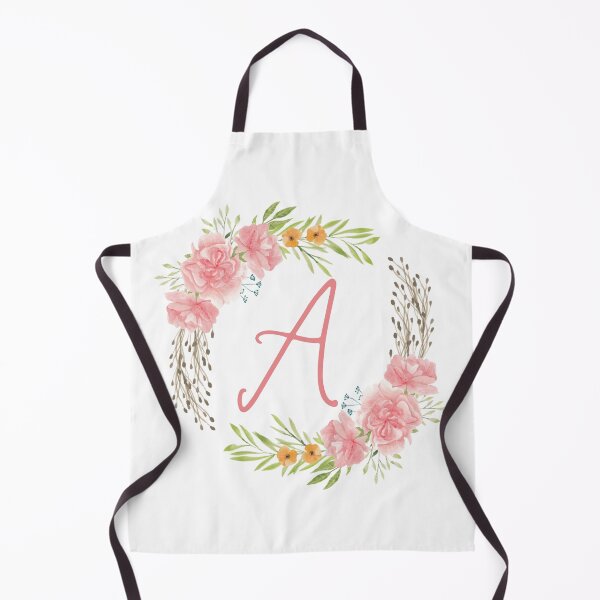 Item preview, Wreath Monogram A Floral Rose designed and sold by LaneyRyDesigns.