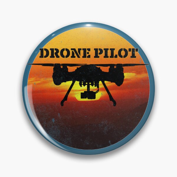 Item preview, DRONE PILOT -Sunset Design, distressed look designed and sold by tinytiger77.
