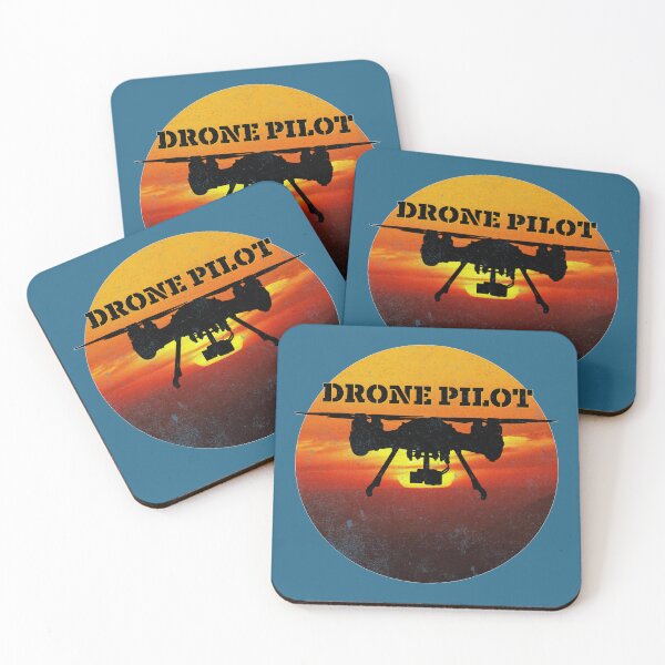 Item preview, DRONE PILOT -Sunset Design, distressed look designed and sold by tinytiger77.