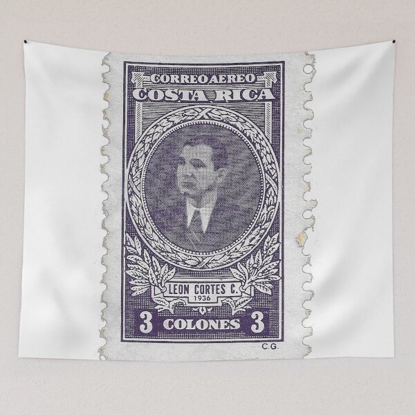 Item preview, Vintage Costa Rica Stamp of President Leon Cortes C. designed and sold by yousufi.