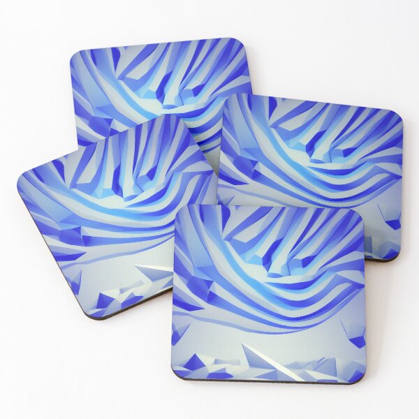 Item preview, Amazing Mixture of Blue Textures and Shapes with Grey Color designed and sold by Evolvity.