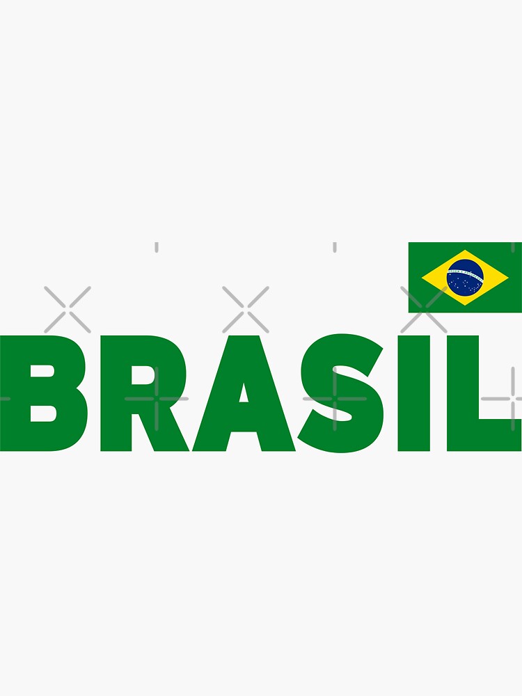 Brazil National Team Brazilian Futbol Soccer Flag Sticker For Sale By brazil-national-team-brazilian-futbol-soccer-flag-sticker-for-sale-by