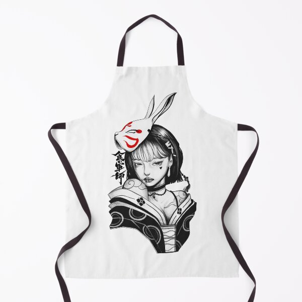 Item preview, Japanese Fox Mask Beauty Girl Urban Modern Style designed and sold by OWLvision33.