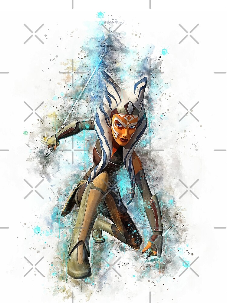 "Ahsoka Tano Digital print Ahsoka Tano Print Ahsoka Tano Painting