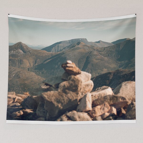 Item preview, Ben Nevis and The Mamores View from Aonach Eagach Ridge in Glencoe, Scottish Highlands  designed and sold by BackpackTravel.