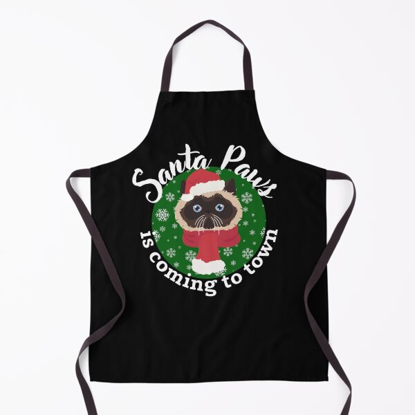 Item preview, Santa Paws is coming to town Siamese cat funny designed and sold by JoeyGrace.