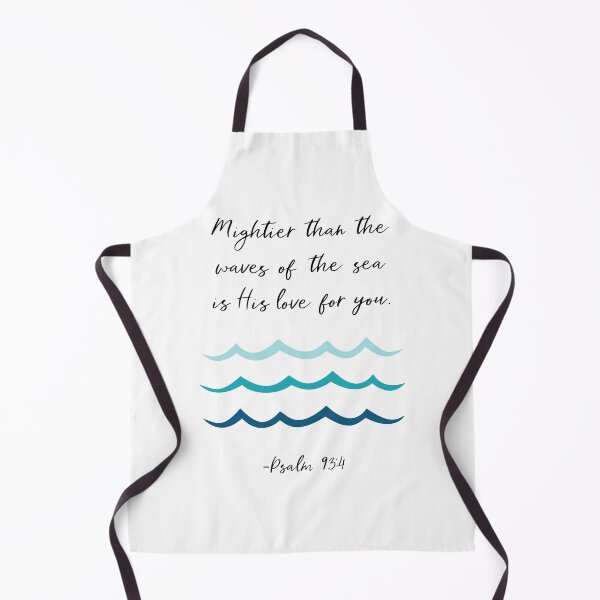Item preview, Mightier Than The Waves Of The Sea, Psalm 93:4, Bible Verse, Christian Gift designed and sold by aenaonartwork.