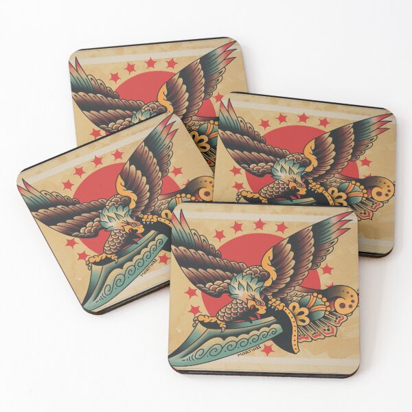 Item preview, Traditional Eagle And Dagger Print designed and sold by Aloha-Life-808.