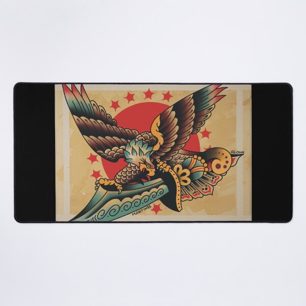 Item preview, Traditional Eagle And Dagger Print designed and sold by Aloha-Life-808.
