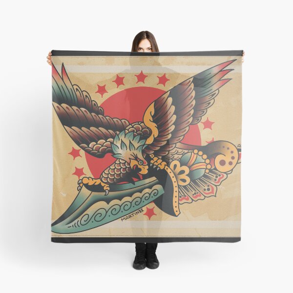 Item preview, Traditional Eagle And Dagger Print designed and sold by Aloha-Life-808.