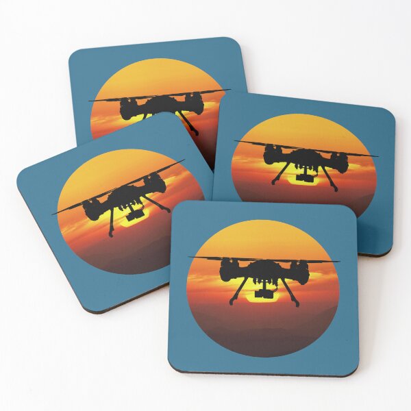 Item preview, DRONE - Flying in SUNSET designed and sold by tinytiger77.