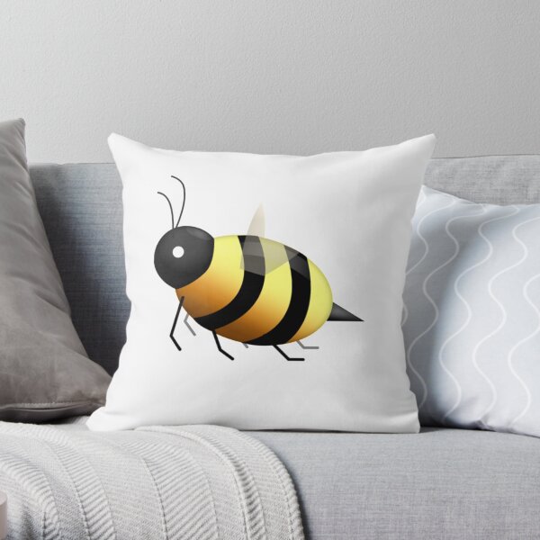 Bee Emoji Pillows Cushions Redbubble