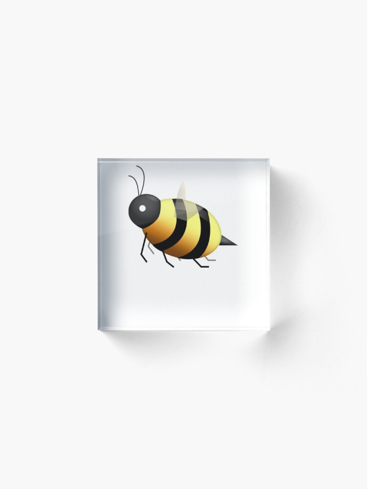 Cute Bee Emoji Acrylic Block For Sale By Printpress Redbubble