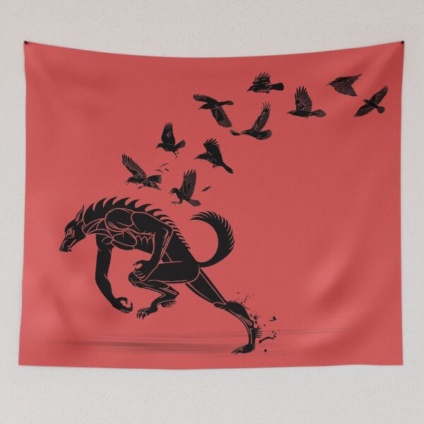 Item preview, Werewolf Running from Ravens designed and sold by BurrowsImages.