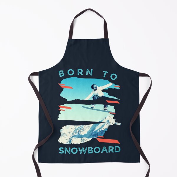 Aperçu de l'œuvre Né pour le snowboard, design de snowboard cool créée et vendue par reka88.
