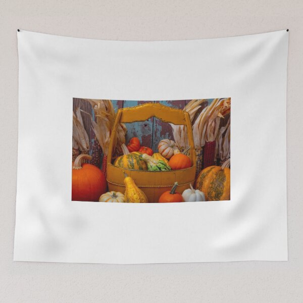 Item preview, Yellow Bucket With Autumn Harvest designed and sold by Garry Gay.