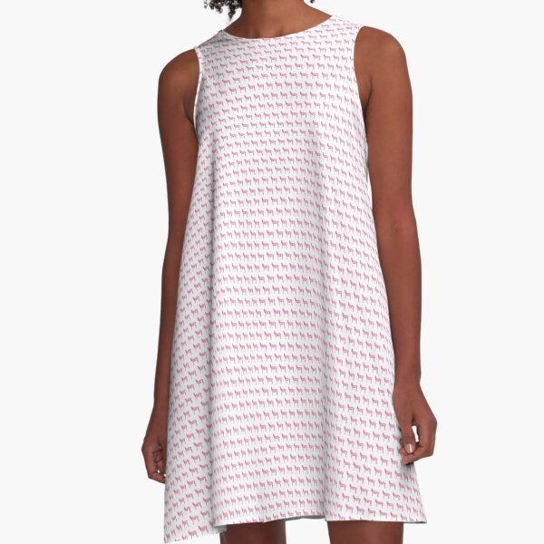 Zèbre rose, multi Robe trapèze