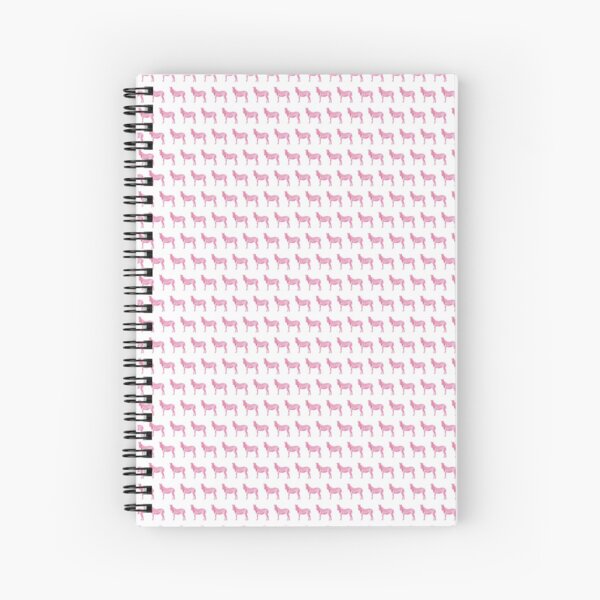 Zèbre rose, multi Cahier à spirale
