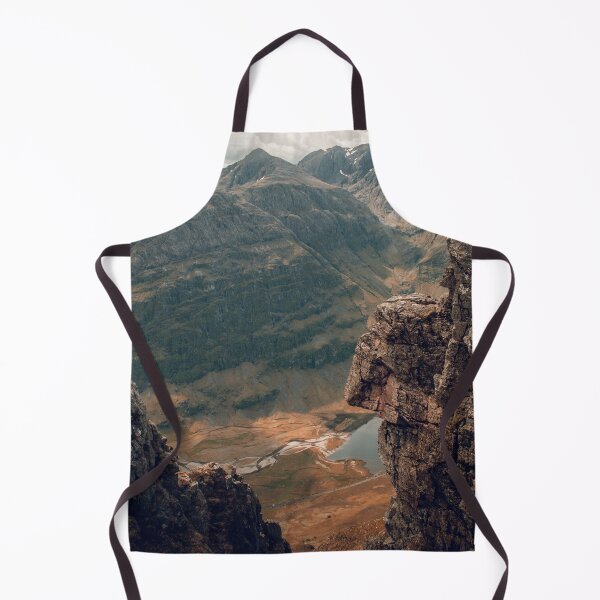 Item preview, Glencoe Valley and Mountain View from Aonach Eagach Ridge on a Cloudy Day, Glencoe, Scottish Highlands designed and sold by BackpackTravel.