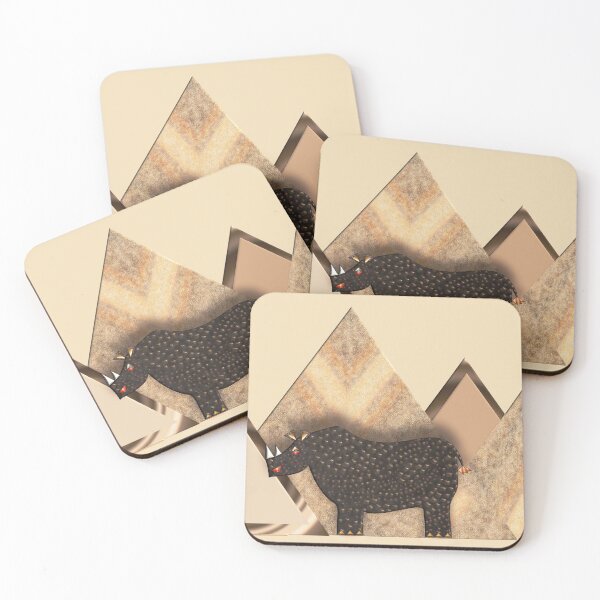 Item preview, RUSTIC MOSAIC RHINO 149 MOUNTAINS. designed and sold by sana90.