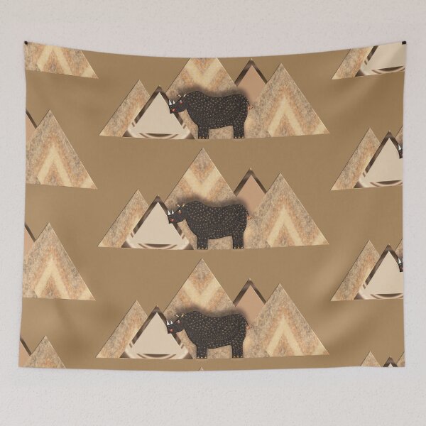 Item preview, RUSTIC MOSAIC RHINO 149 MOUNTAINS. designed and sold by sana90.