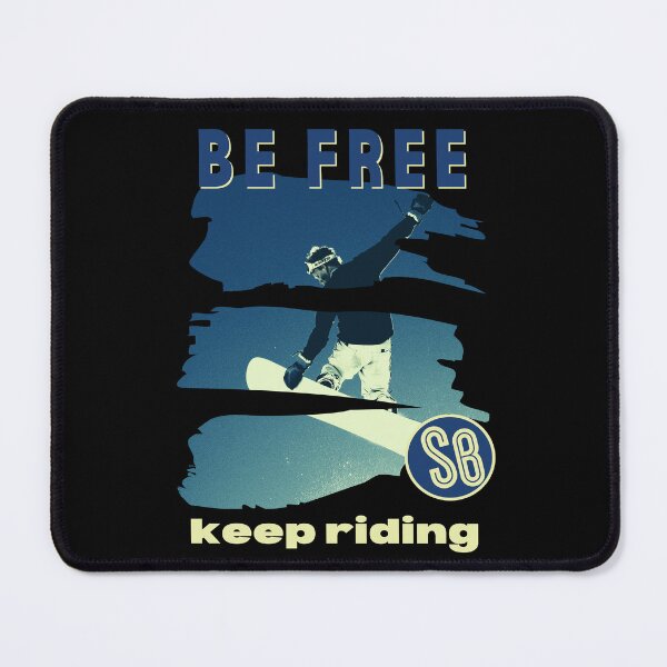 Item preview, Be free and keep riding cool snowboard design designed and sold by reka88.