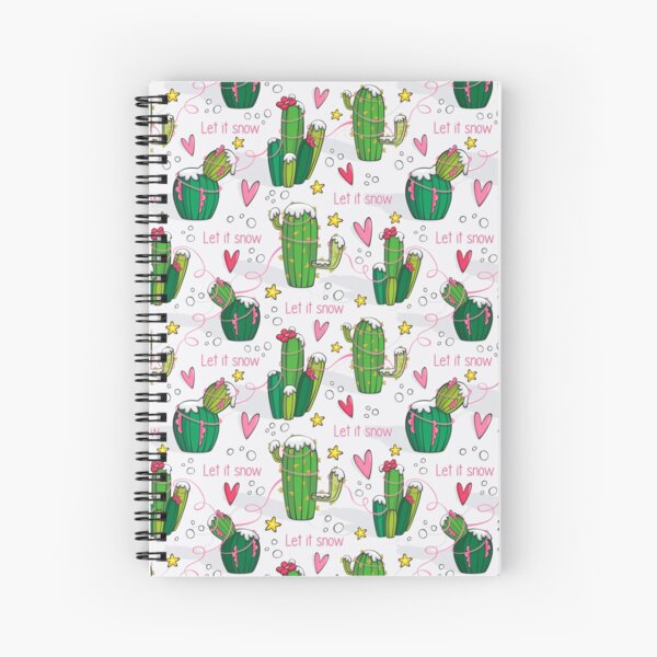 Let it Snow Cactus! Cuaderno de espiral