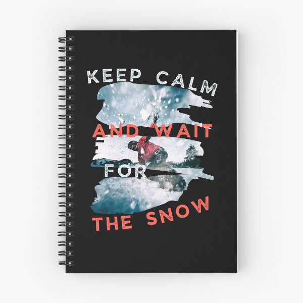Item preview, Keep calm and wait for the snow cool snowboard design designed and sold by reka88.