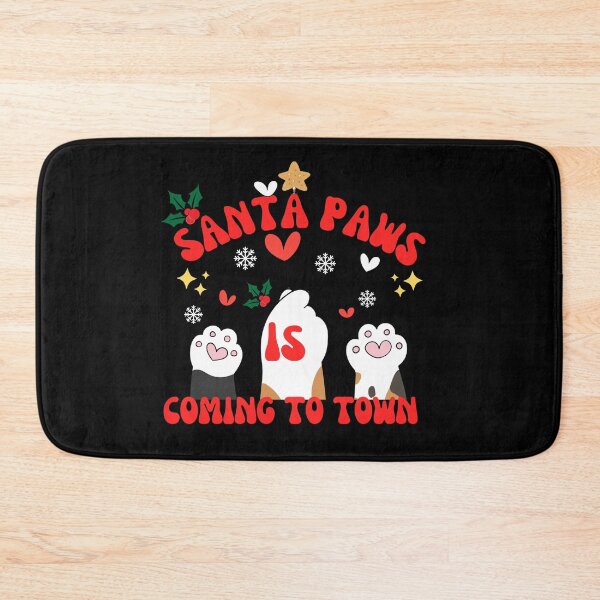 Item preview, Santa paw is coming to town retro vintage merry Christmas Christmas shirt,holly jolly  designed and sold by DesignsbyMona.