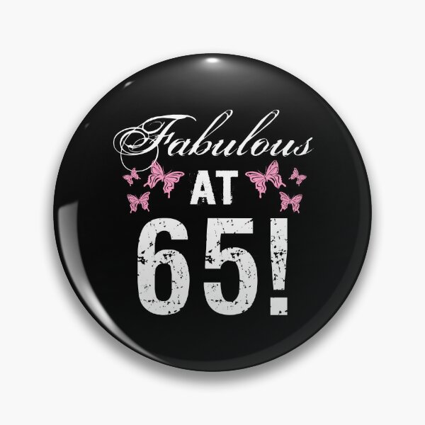 Item preview, Fabulous 65th Birthday White Pink designed and sold by thepixelgarden.
