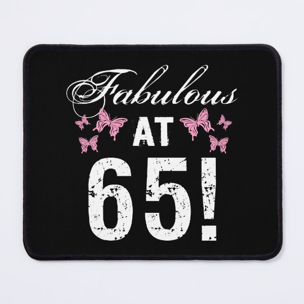 Item preview, Fabulous 65th Birthday White Pink designed and sold by thepixelgarden.