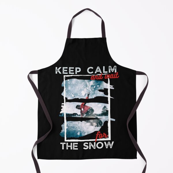 Item preview, Keep calm and wait for the snow cool snowboard design designed and sold by reka88.