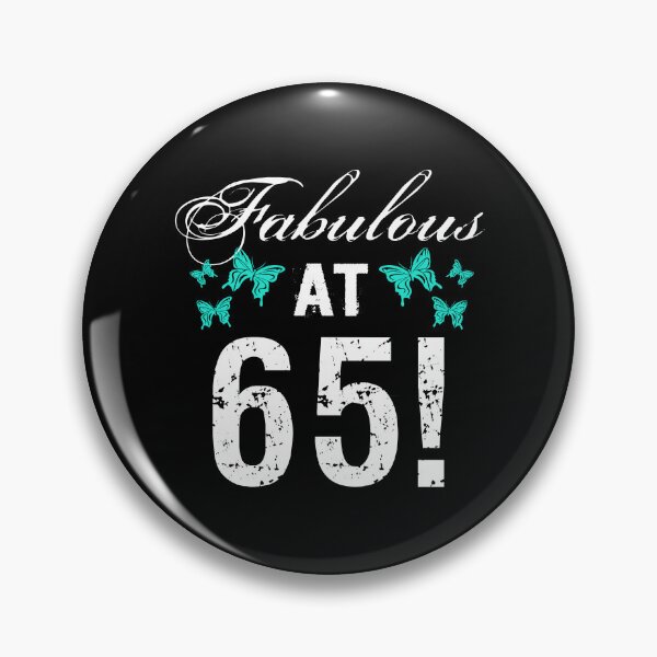 Item preview, Fabulous 65th Birthday White Turquoise designed and sold by thepixelgarden.