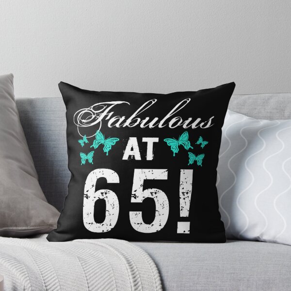 Item preview, Fabulous 65th Birthday White Turquoise designed and sold by thepixelgarden.