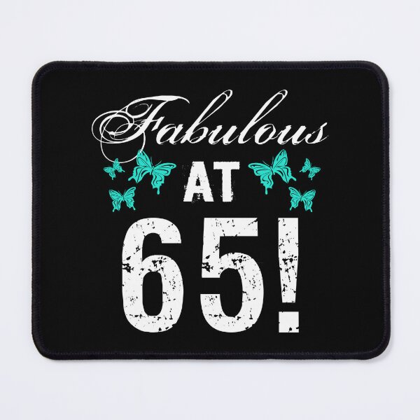 Item preview, Fabulous 65th Birthday White Turquoise designed and sold by thepixelgarden.