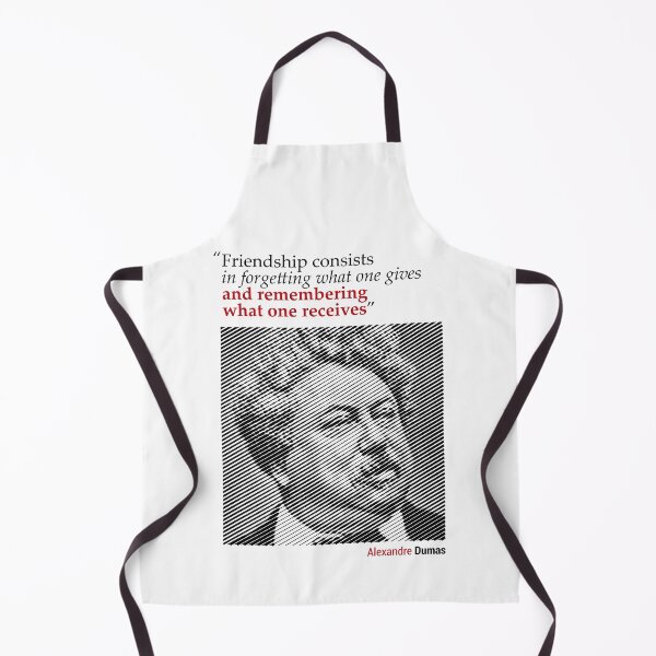 Item preview, Alexander Dumas' Portrait with a Friendship Quote designed and sold by emotica.