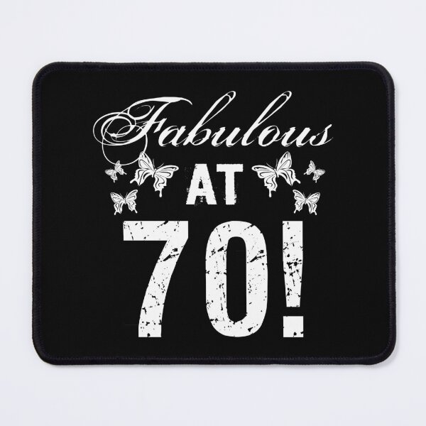 Item preview, Fabulous 70th Birthday White designed and sold by thepixelgarden.