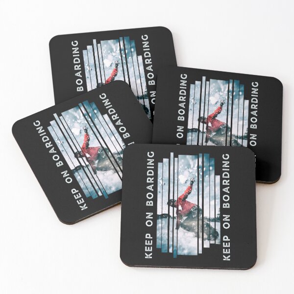 Item preview, Keep on boarding cool snowboard design designed and sold by reka88.