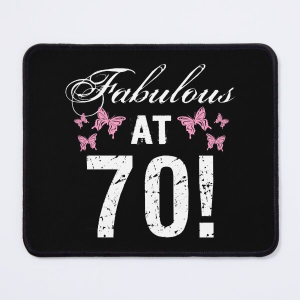Item preview, Fabulous 70th Birthday White Pink designed and sold by thepixelgarden.