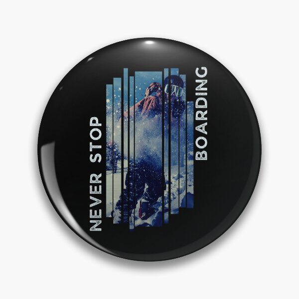 Item preview, Never stop boarding cool snowboard design designed and sold by reka88.