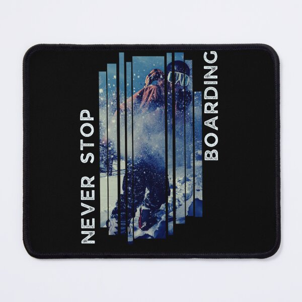 Item preview, Never stop boarding cool snowboard design designed and sold by reka88.