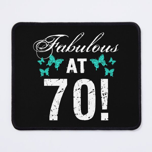 Item preview, Fabulous 70th Birthday White Turquoise designed and sold by thepixelgarden.