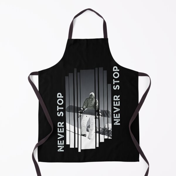 Item preview, Never stop boarding cool snowboard design designed and sold by reka88.